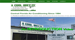 Desktop Screenshot of acoolbreezeac.com